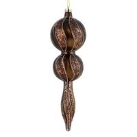 Vickerman 16.5" Chocolate Candy Glitter Finial Ornament