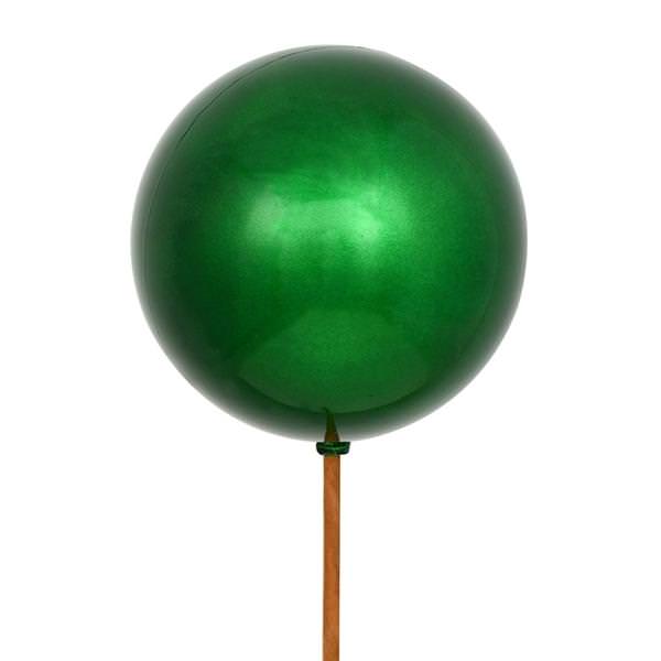 18" Green Ball Ornament Pick (6 pack)