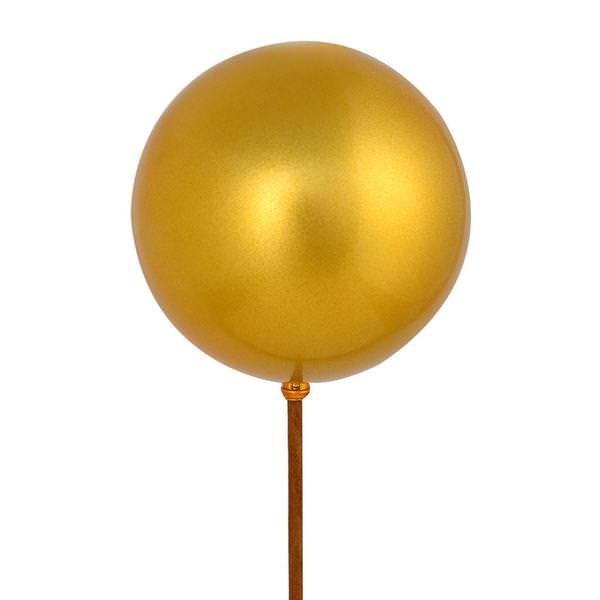 18" Honey Gold Ball Ornament Pick (6 pack)