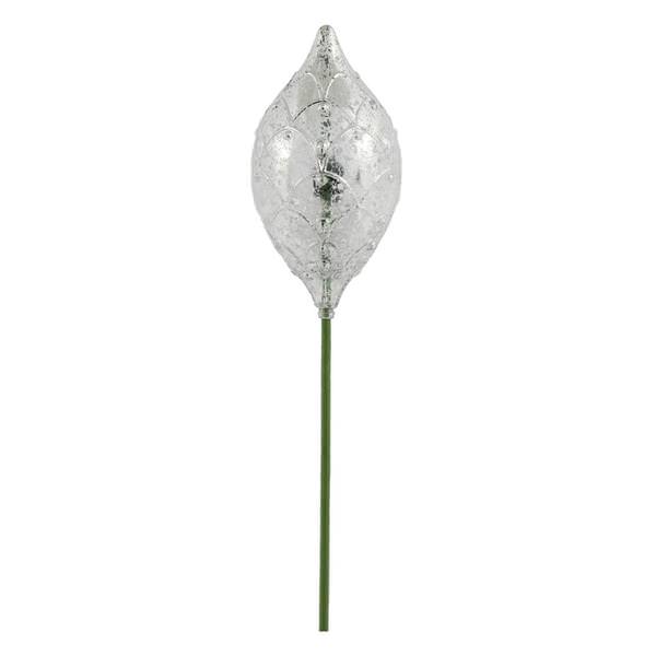 18" Silver Swirl Ornament Pick (6 pack)