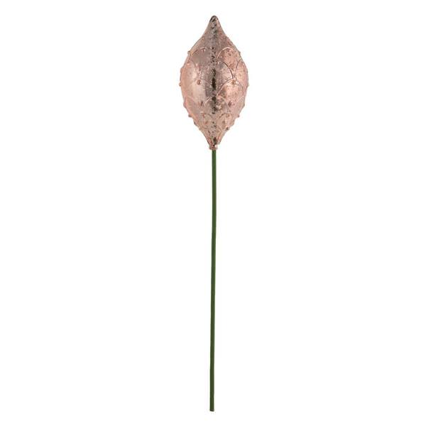 18" Rose Gold Swirl Ornament Pick (6 pack)