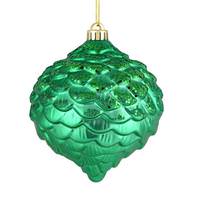 Vickerman 6" Seafoam Green Glitter Pine Cone Ornament (6 pack)