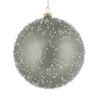 Vickerman 3" Silver Ice Ball Ornament (12 pack)