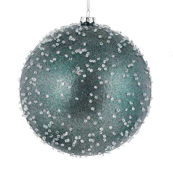 3" Sea Blue Ice Ball Ornament (12 pack)