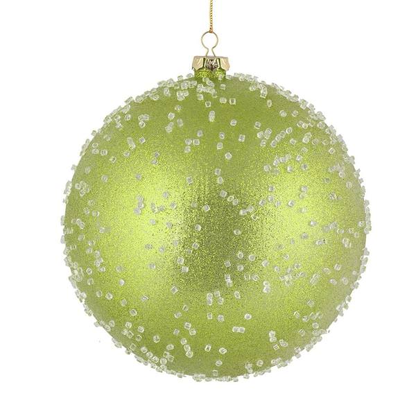 8" Celadon Ice Ball Ornament (2 pack)