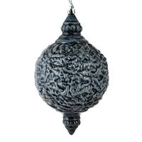 Vickerman 8" Pewter Brushed Finial Ornament (4 pack)