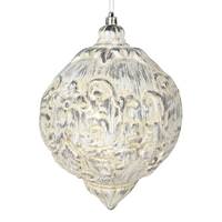 Vickerman 6" Silver Brushed Ball Ornament (3 pack)