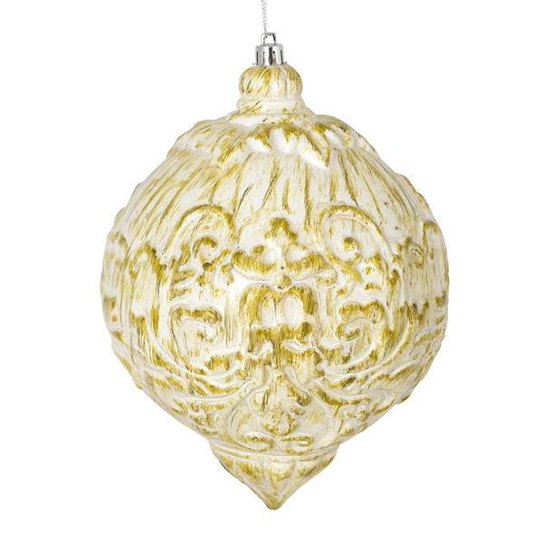 6" Olive Brushed Ball Ornament (3 pack)
