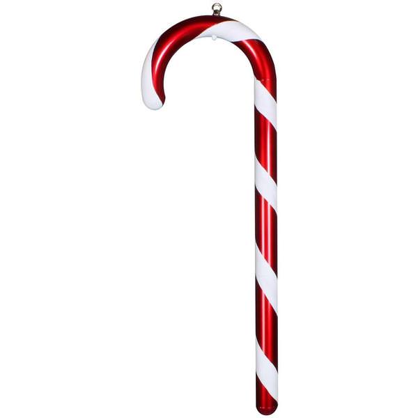 24" Red / White Glitter Candy Cane Ornament
