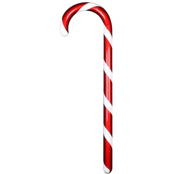 48" Red / White Glitter Candy Cane Ornament