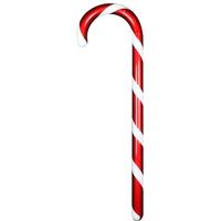 Vickerman 48" Red / White Glitter Candy Cane Ornament