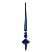 Vickerman 12" Blue Shiny Cupola Finial Ornament (3 pack)