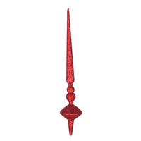 Vickerman 12" Red Glitter Cupola Finial Ornament (3 pack)