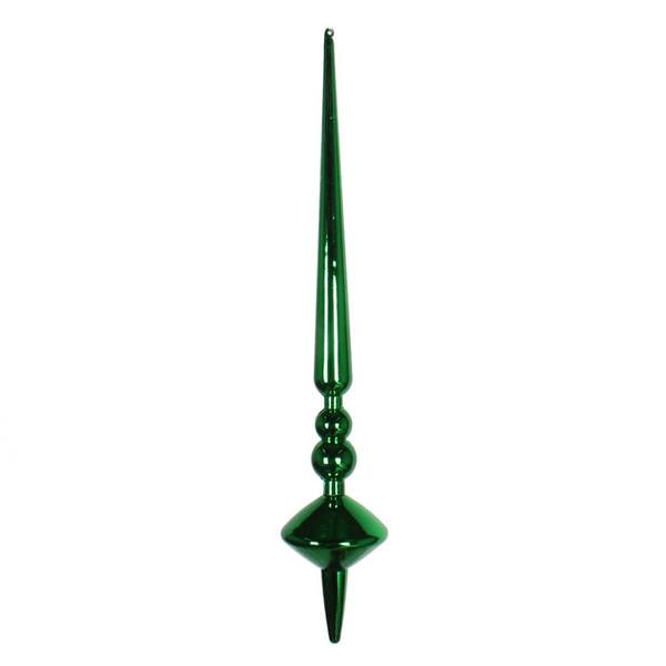 12" Green Shiny Cupola Finial Ornament (3 pack)