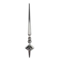 Vickerman 12" Silver Shiny Cupola Finial Ornament (3 pack)