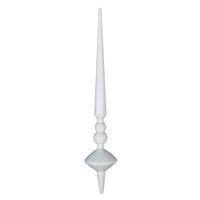 Vickerman 12" White Shiny Cupola Finial Ornament (3 pack)