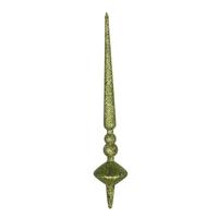 Vickerman 12" Olive Glitter Cupola Finial Ornament (3 pack)