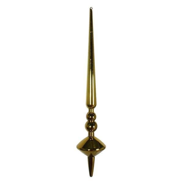 12" Olive Shiny Cupola Finial Ornament (3 pack)