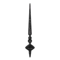 View 12" Black Glitter Cupola Finial Ornament (3 pack)