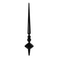 Vickerman 12" Black Shiny Cupola Finial Ornament (3 pack)