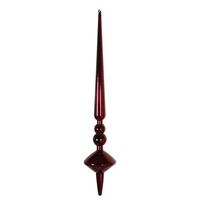 Vickerman 12" Wine Shiny Cupola Finial Ornament (3 pack)