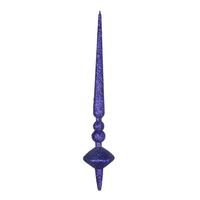 Vickerman 12" Cobalt Blue Glitter Cupola Finial Ornament (3 pack)