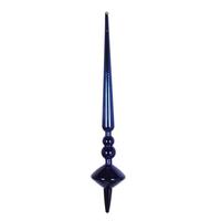 Vickerman 12" Cobalt Blue Shiny Cupola Finial Ornament (3 pack)