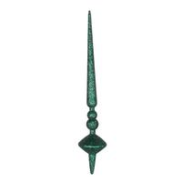 Vickerman 12" Emerald Glitter Cupola Finial Ornament (3 pack)