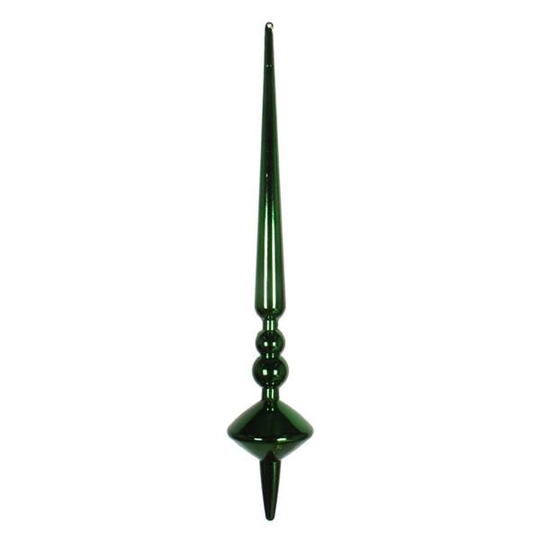 12" Emerald Shiny Cupola Finial Ornament (3 pack)
