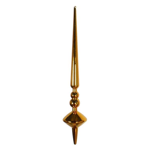 12" Antique Gold Shiny Cupola Finial Ornament (3 pack)