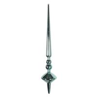 Vickerman 12" Baby Blue Shiny Cupola Finial Ornament (3 pack)