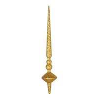 Vickerman 12" Honey Gold Glitter Cupola Finial Ornament (3 pack)