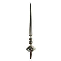Vickerman 12" Champagne Shiny Cupola Finial Ornament (3 pack)