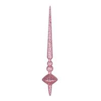 Vickerman 12" Mauve Glitter Cupola Finial Ornament (3 pack)