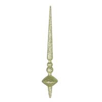 Vickerman 12" Celadon Glitter Cupola Finial Ornament (3 pack)