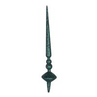 Vickerman 12" Sea Blue Glitter Cupola Finial Ornament (3 pack)