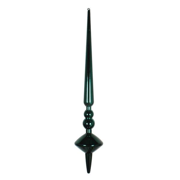 12" Sea Blue Shiny Cupola Finial Ornament (3 pack)