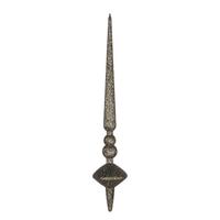 Vickerman 12" Moss Green Glitter Cupola Finial Ornament (3 pack)