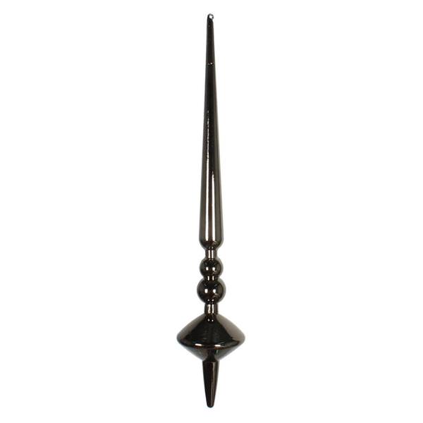 12" Moss Green Shiny Cupola Finial Ornament (3 pack)
