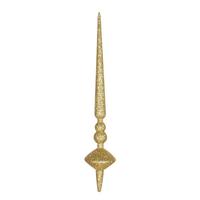 Vickerman 12" Gold Glitter Cupola Finial Ornament (3 pack)