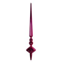 Vickerman 12" Fuchsia Shiny Cupola Finial Ornament (3 pack)