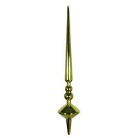 Vickerman 12" Lime Shiny Cupola Finial Ornament (3 pack)