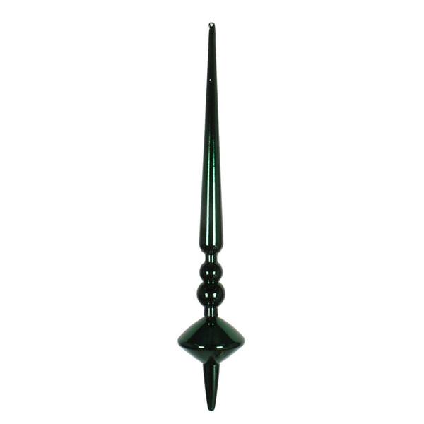 12" Midnight Green Shiny Cupola Finial Ornament (3 pack)