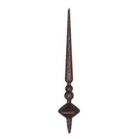 Vickerman 12" Chocolate Glitter Cupola Finial Ornament (3 pack)