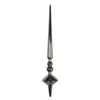 Vickerman 12"   Pewter Shiny Cupola Finial Ornament (3 pack)