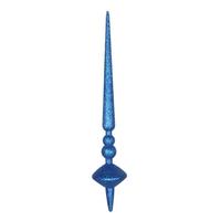 Vickerman 18"   Blue Glitter Cupola Finial Ornament (2 pack)