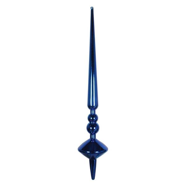 18"   Blue Shiny Cupola Finial Ornament (2 pack)
