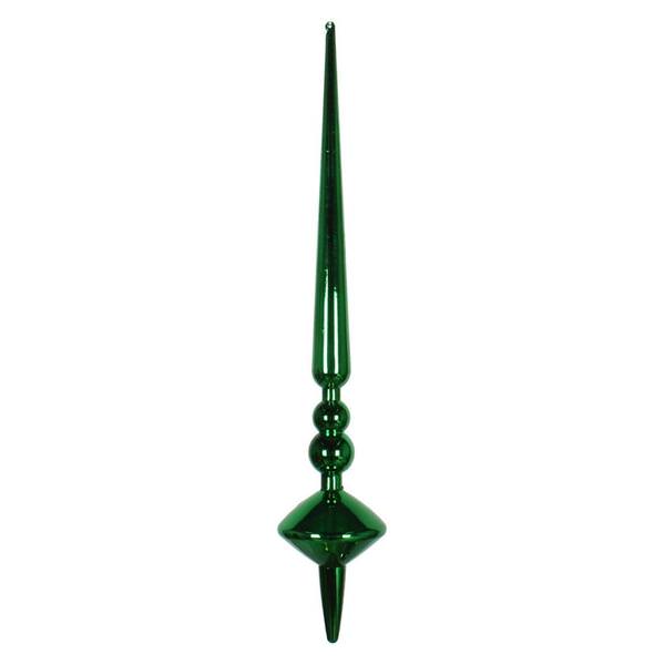 18" Green Shiny Cupola Finial Ornament (2 pack)