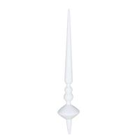 Vickerman 18" White Glitter Cupola Finial Ornament (2 pack)