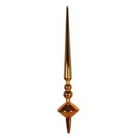 Vickerman 18" Burnished Orange Shiny Cupola Finial Ornament (2 pack)